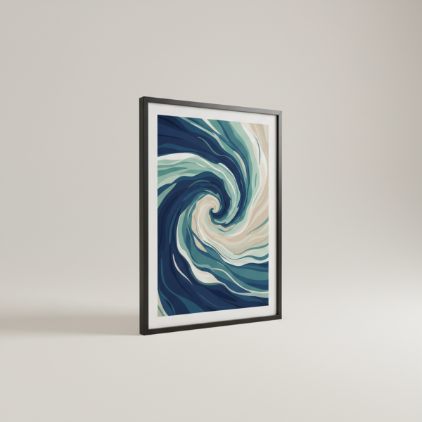 Wave Mirage Framed Poster